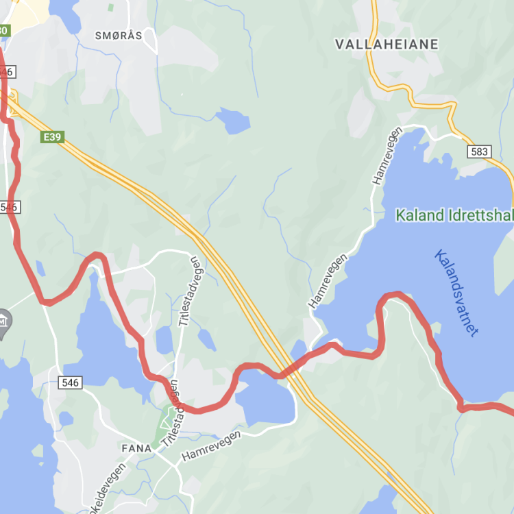 Løypekart vintermaraton